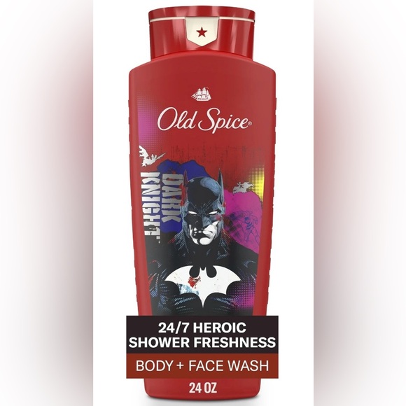 Old Spice Other - Old Spice Bat Men’s Body Wash Black Cherry and Nightfall Scent 24 oz.